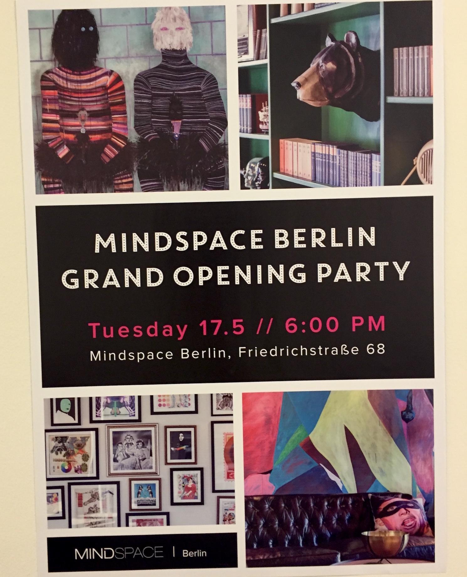 Mindspace opening party poster